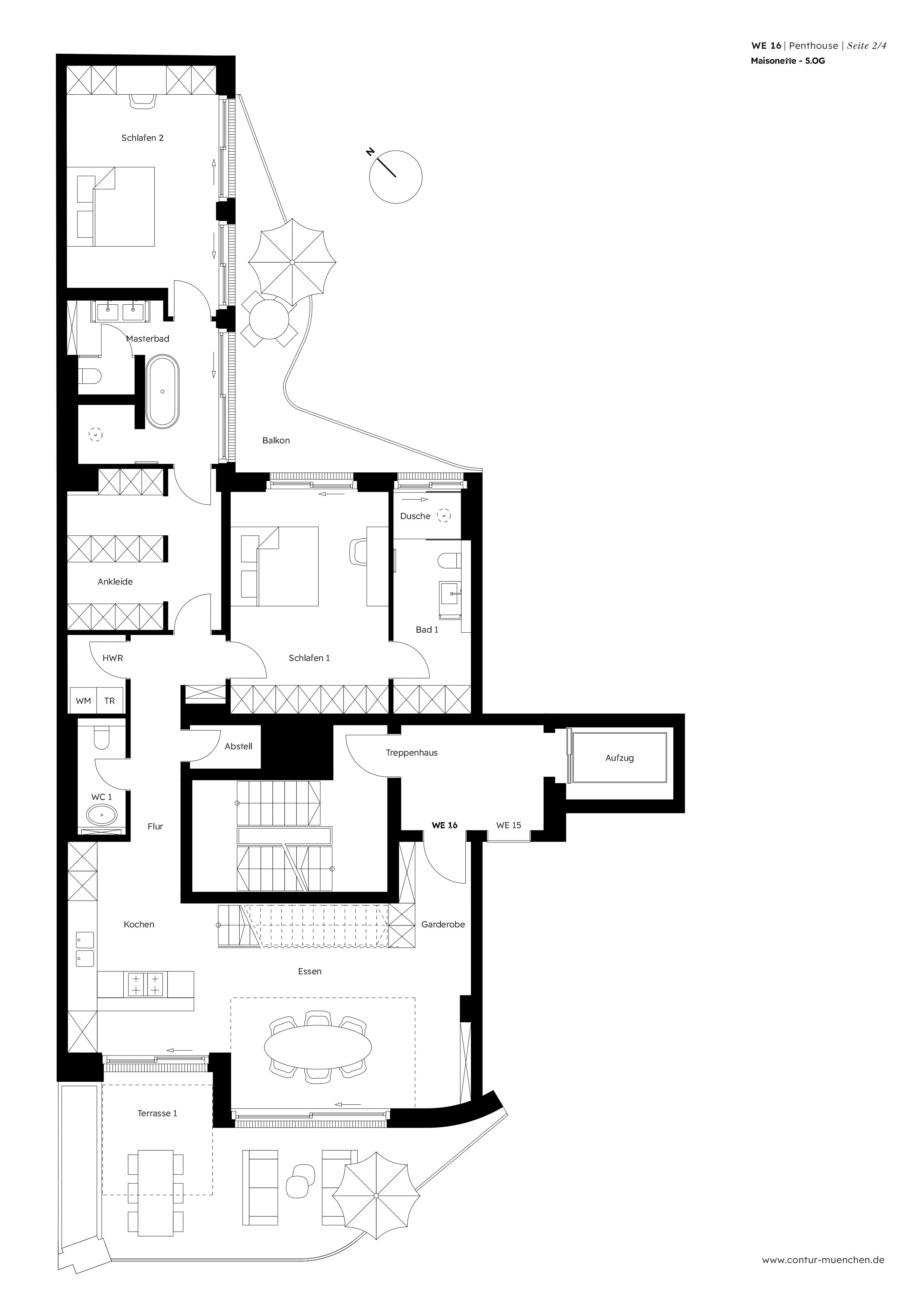 Neubau Penthouse Über Zwei Ebenen Mit Großen Terrassen Und Option Photo Inspiration