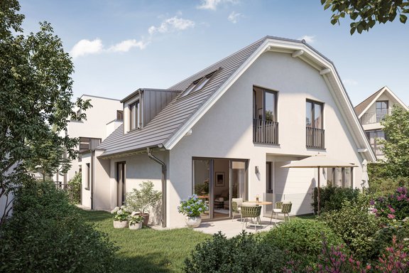 Doppelhaus in Gartenlage