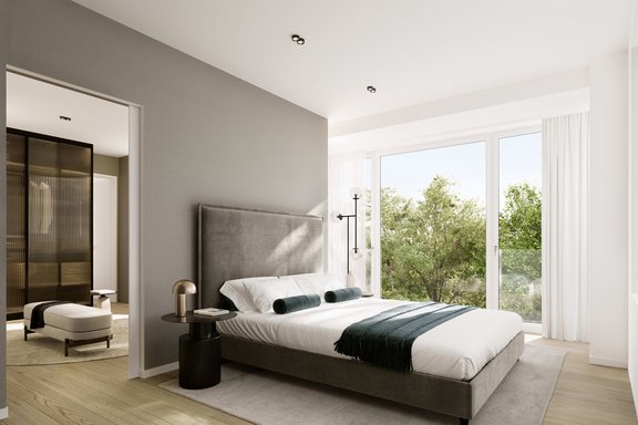 Mastersuite im Penthouse (Visualisierung)