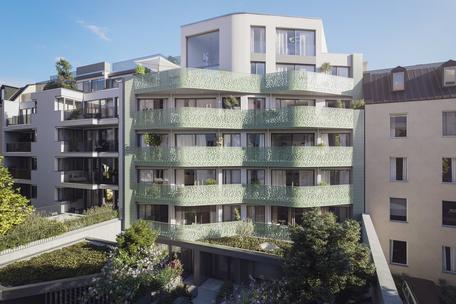 Neubau-Rarität: Spektakuläre 3-Zimmer-Wohnung im 5. Obergeschoss mit moderner Technik und Südbalkon