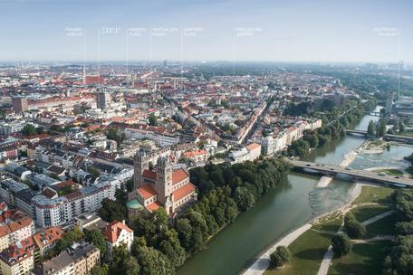 Neubau: Moderne 3-Zimmer-Wohnung mit technischen Raffinessen und großem Balkon im ruhigen Innenhof
