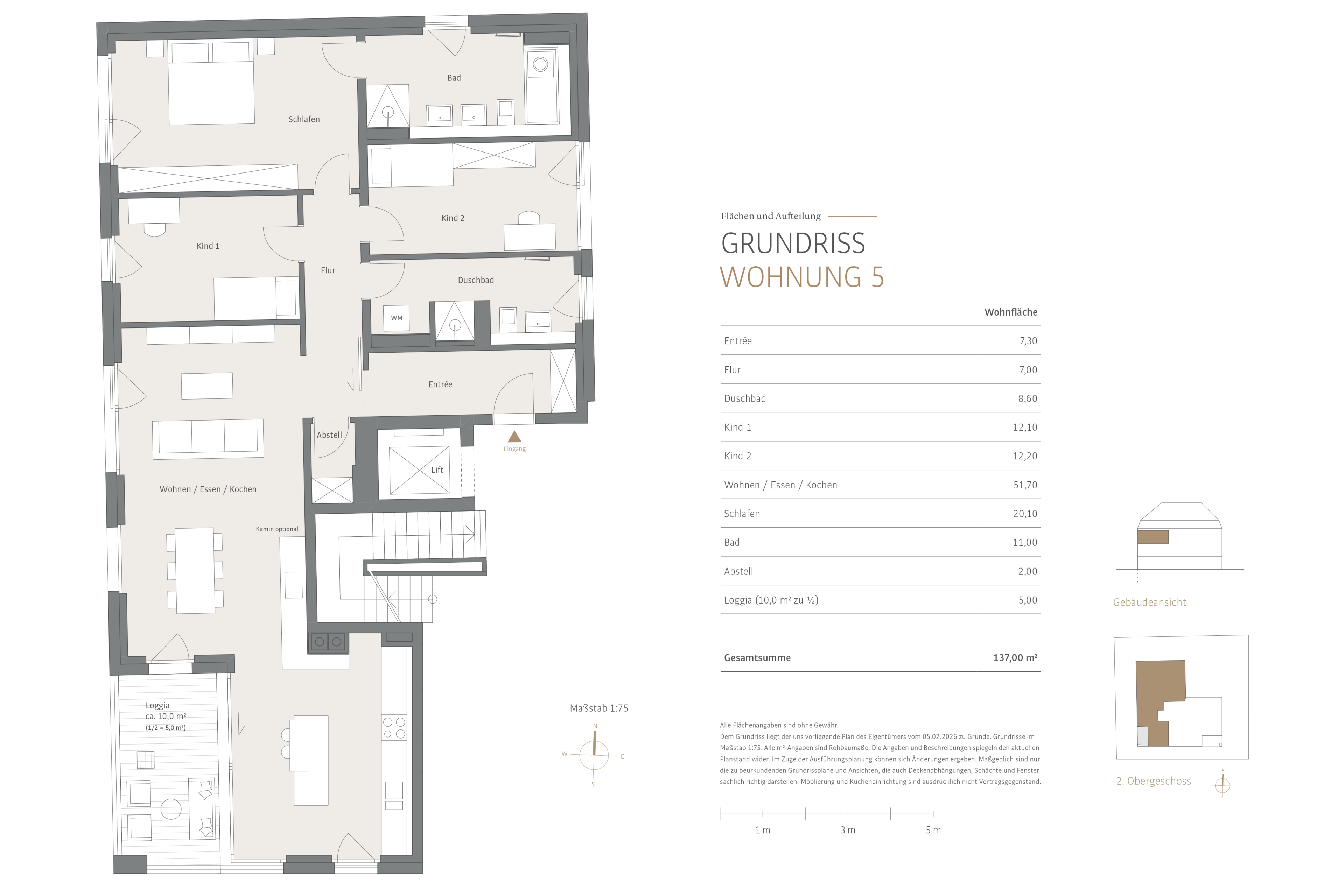 Floor Plan for Apartment 5