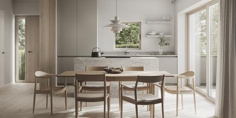 New build: Very charming, spacious 2-room apartment with sunny roof terrace and mountain views