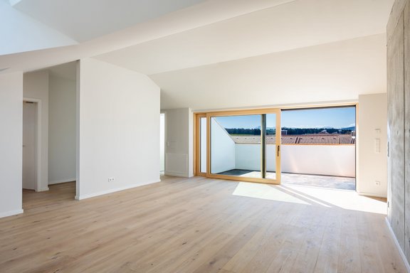 Open plan living area