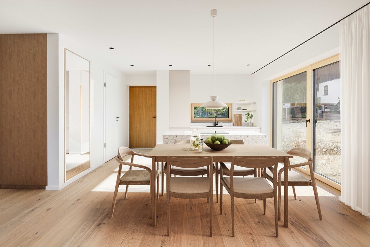 Große Glasfronten mit Aussicht