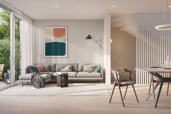 Living and dining area