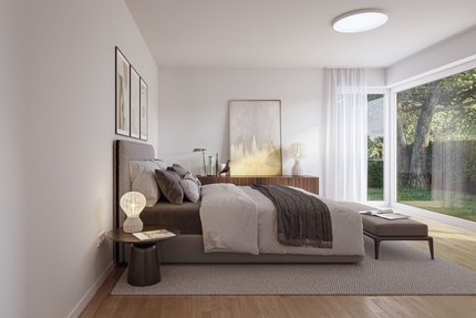 Bedroom to the garden