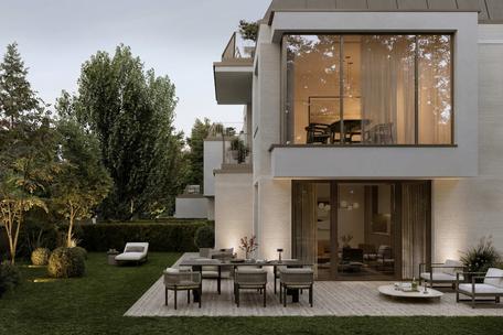 Neubau: Wohnen mit Privatgarten: Stilvolle 3-Zimmer-Wohnung mit perfekter Süd-West-Ausrichtung