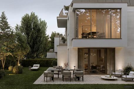 New Construction: Living with a Private Garden: Stylish 3-room apartment with a perfect southwest orientation