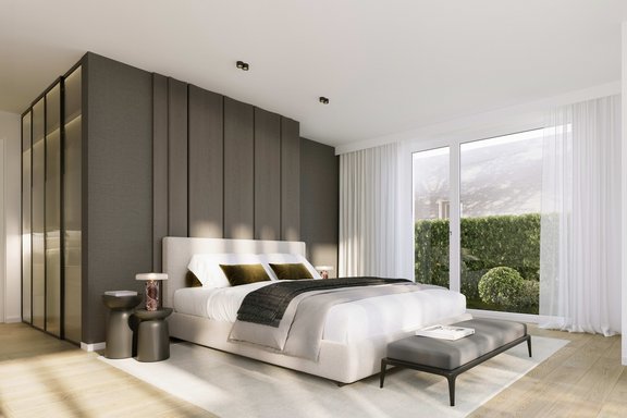 Schlafbereich Wohnung 6 (Visualisierung)