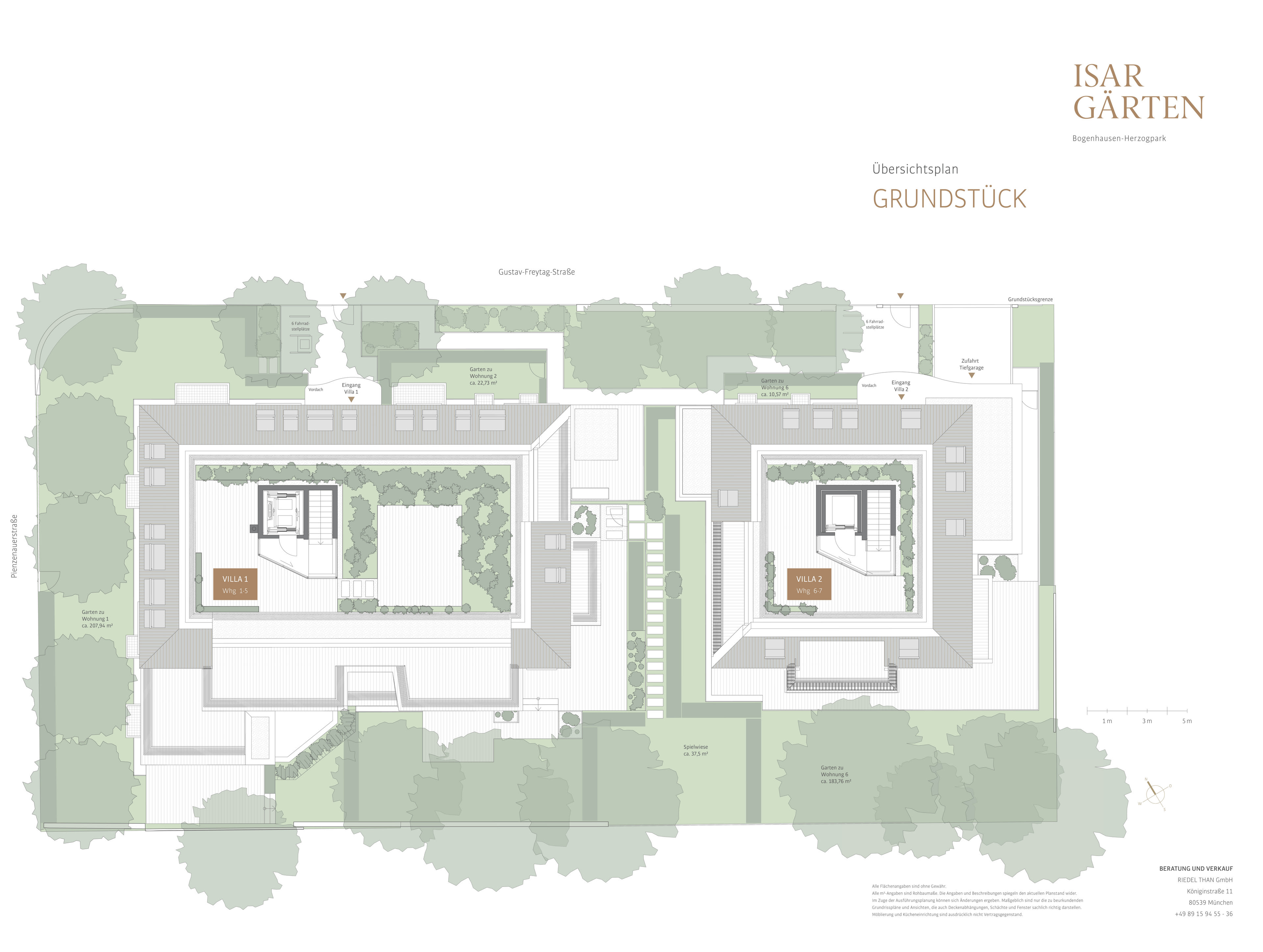 Übersicht Villa 1 + Villa 2