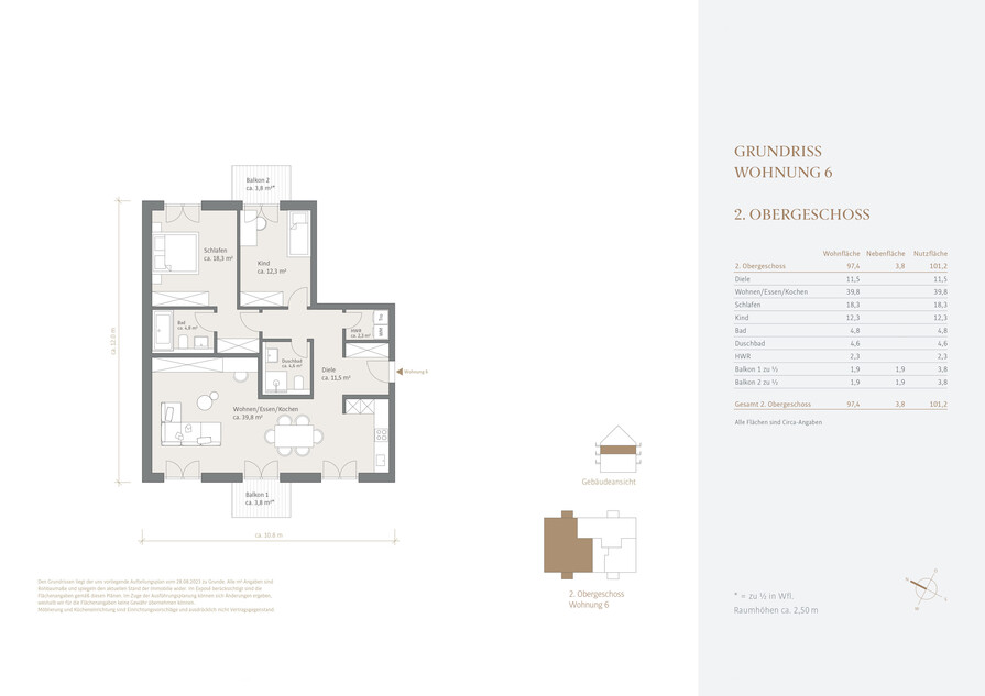 Grundriss 2. Obergeschoss