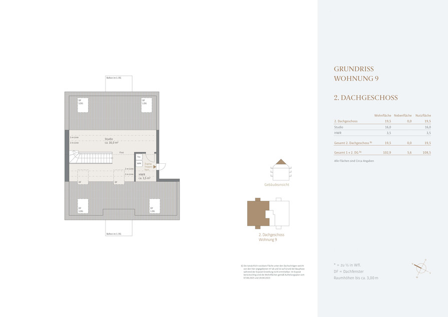 Grundriss 2. Dachgeschoss