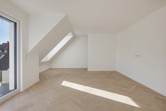Open-concept living and dining area