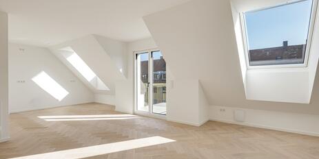 Exclusive 3-room maisonette apartment—modern living above the rooftops, stylish and cozy