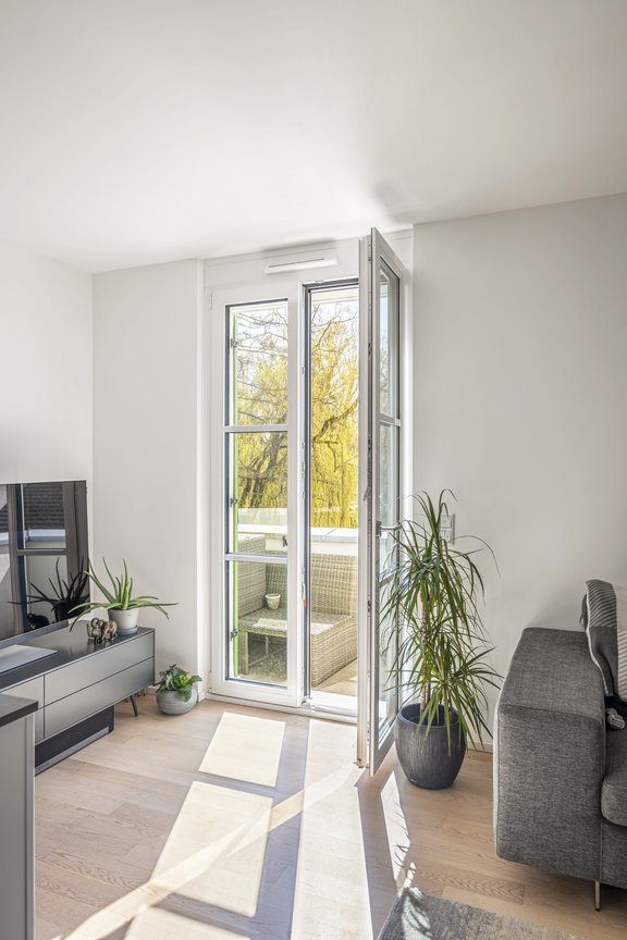 Balkon mit Blick ins Grüne