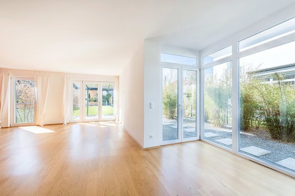 Light filled dining area