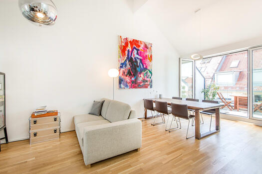 Living and dining area