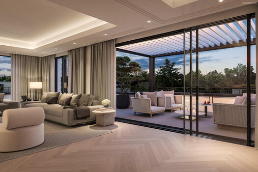 West terrace (visualized)
