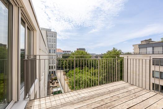 Unverbaubare Panoramablicke auf dem Südbalkon