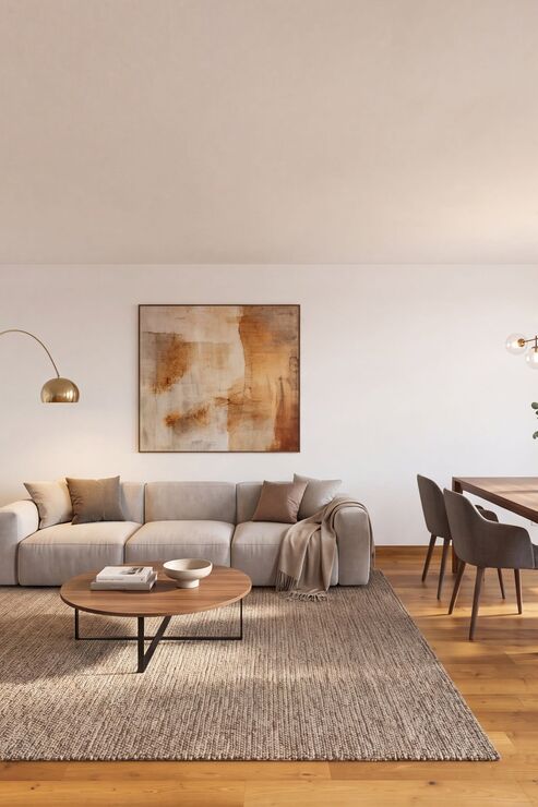 Exklusives Ambiente mit Kamin (virtuell möbliert)
