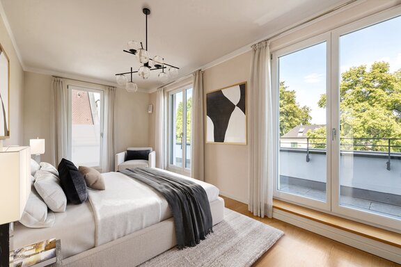 Masterbedroom (virtuell möbliert)