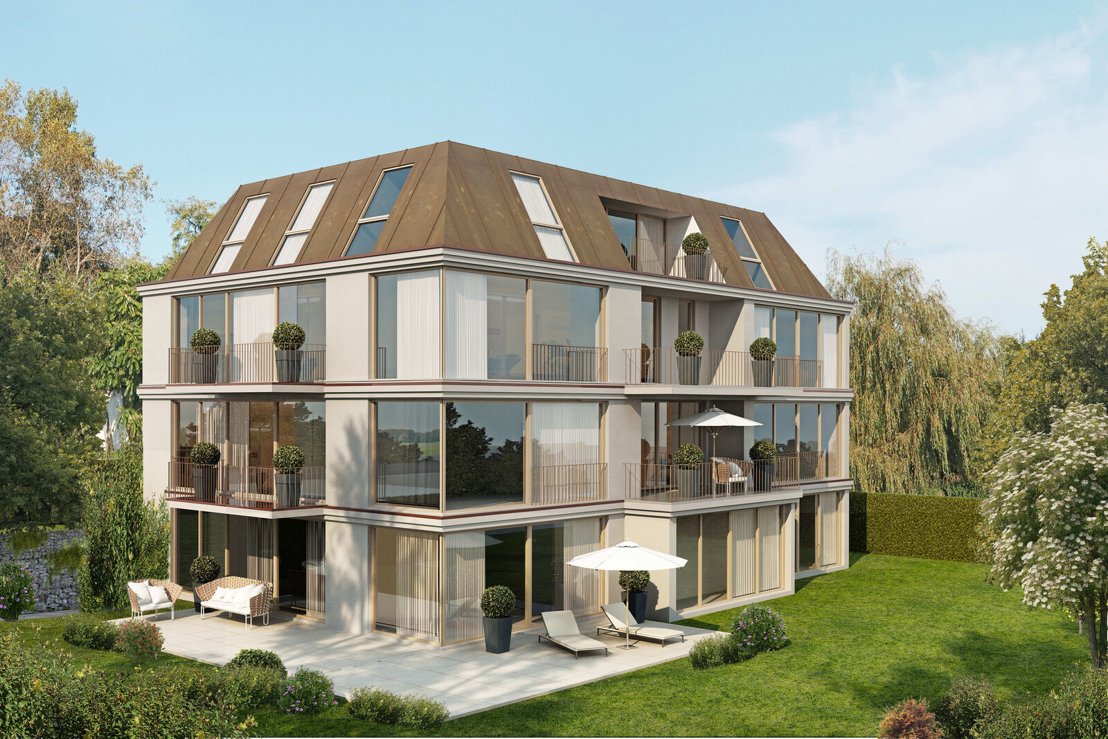 Gartenansicht Haus