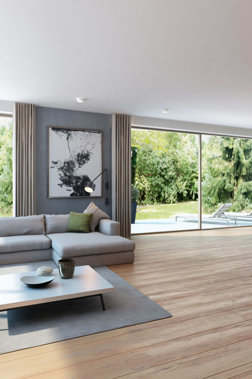 Visualisierung Wohnung I - Wohn- und Essbereich
