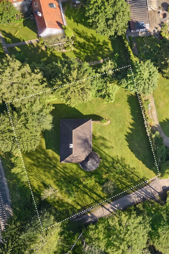A property overgrown with vegetation