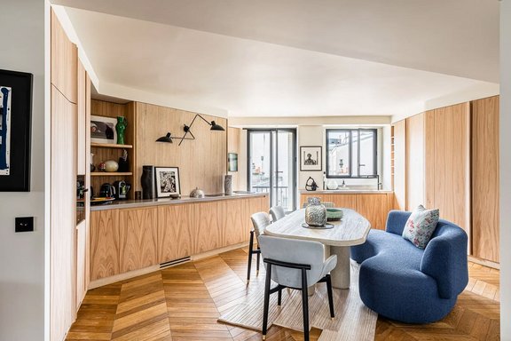 Kitchen with dining area