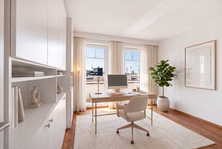 Luftiges Penthouse-Flair (virtuell möbliert)