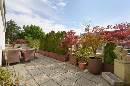 Sunny roof terrace