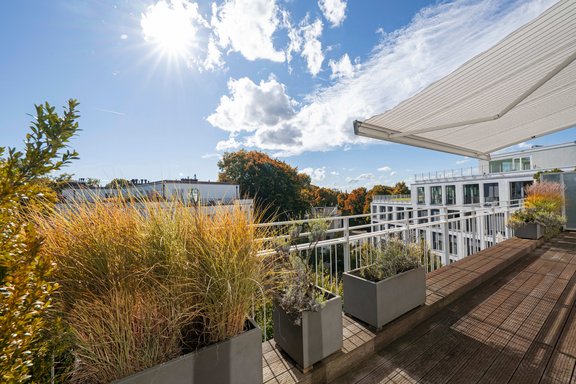 Dachterrasse nach Süden