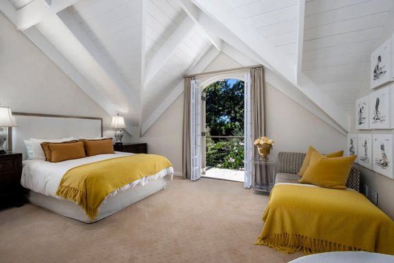 Bedroom with balcony