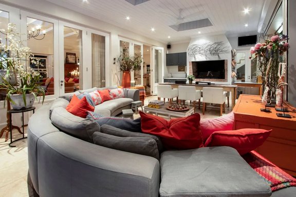 Chill out  area with fire place