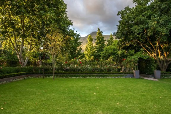 Charming garden with mountain view