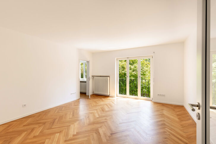 Eines der vier Schlafzimmer im Obergeschoss