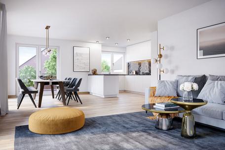 Perfekt geschnittene 2-Zimmer-Gartenwohnung mit Hobbyraum