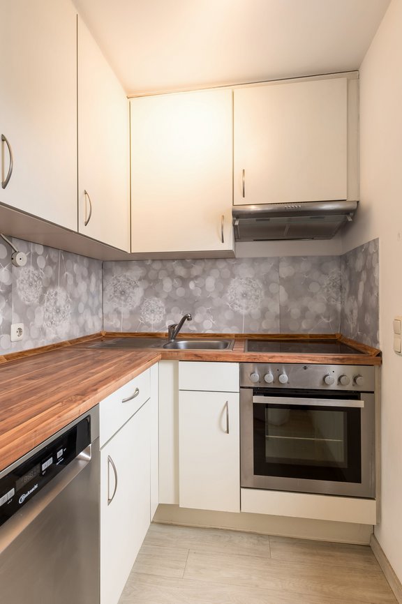 Kompakt geplante Küche