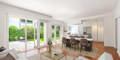 Perfectly laid out, quiet 5-room garden apartment