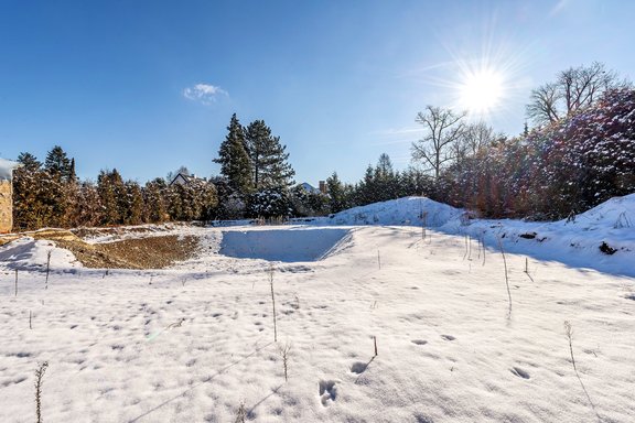 Blick über das Grundstück