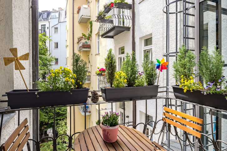 Balkon zum Innenhof