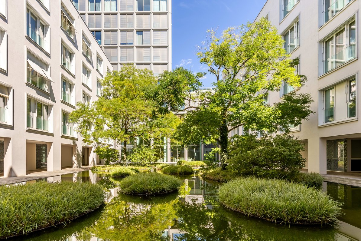 Hinreißender Blick ins Atrium