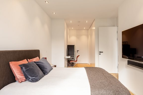 Homeoffice im Schlafzimmer