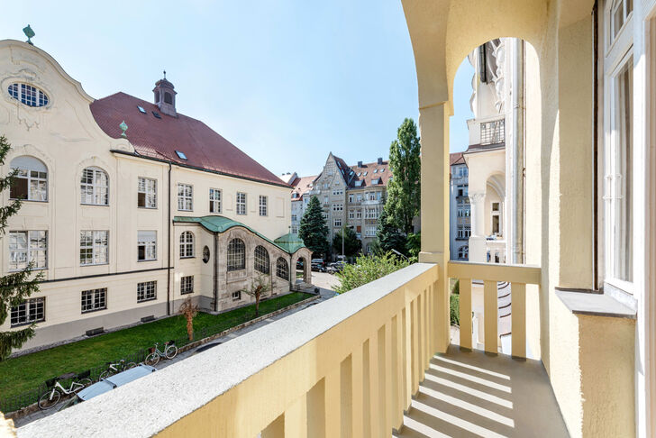 Aussicht vom Balkon