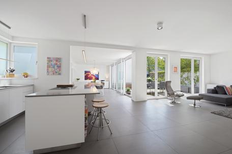 Premium townhouse with atrium garden and roof terrace