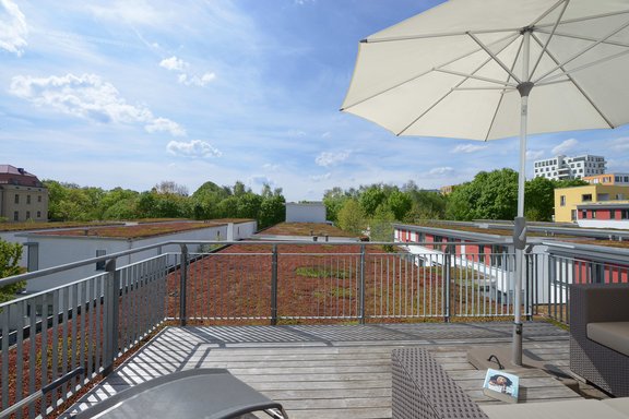 Dachterrasse mit Aussicht