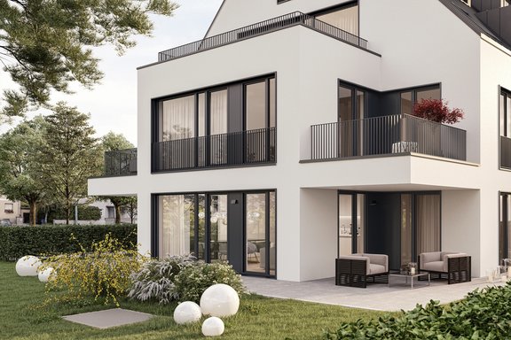 Ausschnitt Gartenwohnung (Illustration)