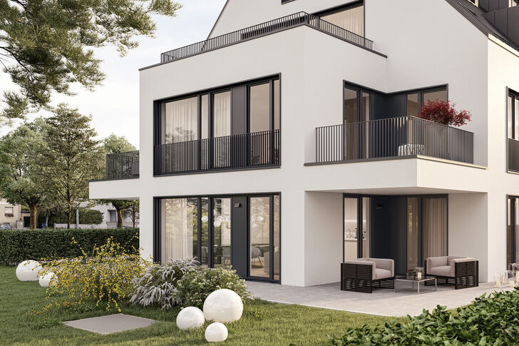 Ausschnitt Gartenwohnung (Illustration)
