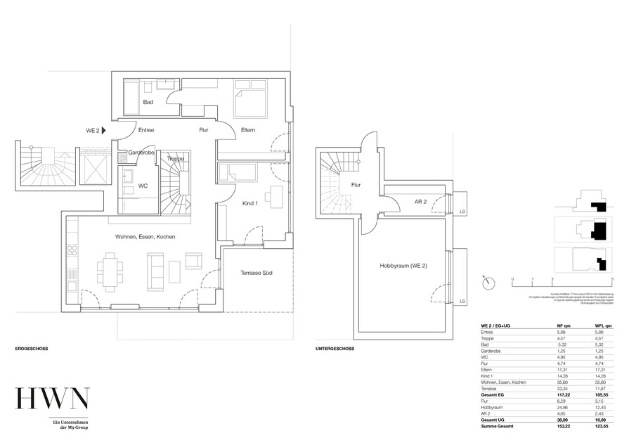 Erdgeschosswohnung 02 + Hobbyraum